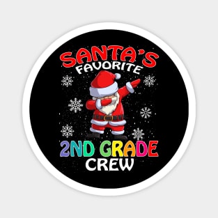 Santas Favorite 2Nd Grade Crew Teachers Christmas Magnet